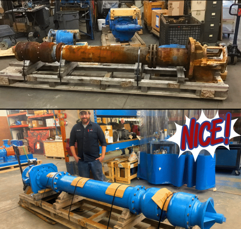 Industrial Pump Repair Before-After